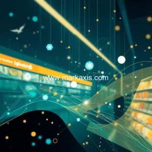 Artistic representation for Zaintech & datanuum unleash data-driven transformation in retail & healthcare