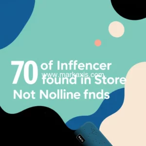Artistic representation for 70 of Influencer ROI Is Found In Store Not Online Finds Primetag
