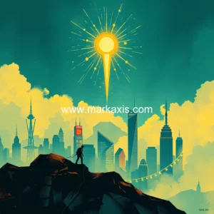 Artistic representation for Consumer Sentiment surge : A beacon of hope for Australia advertising recession