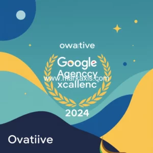 Artistic representation for Ovative Wins 2024 Google Agency Excellence Award for Measurement Solutions