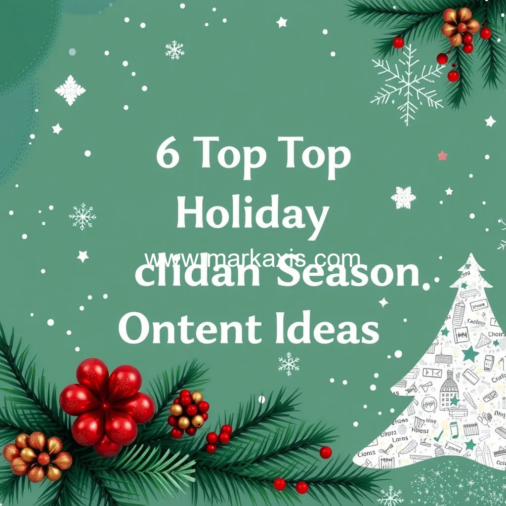 You are currently viewing 6 Top Holiday Season Content Ideas