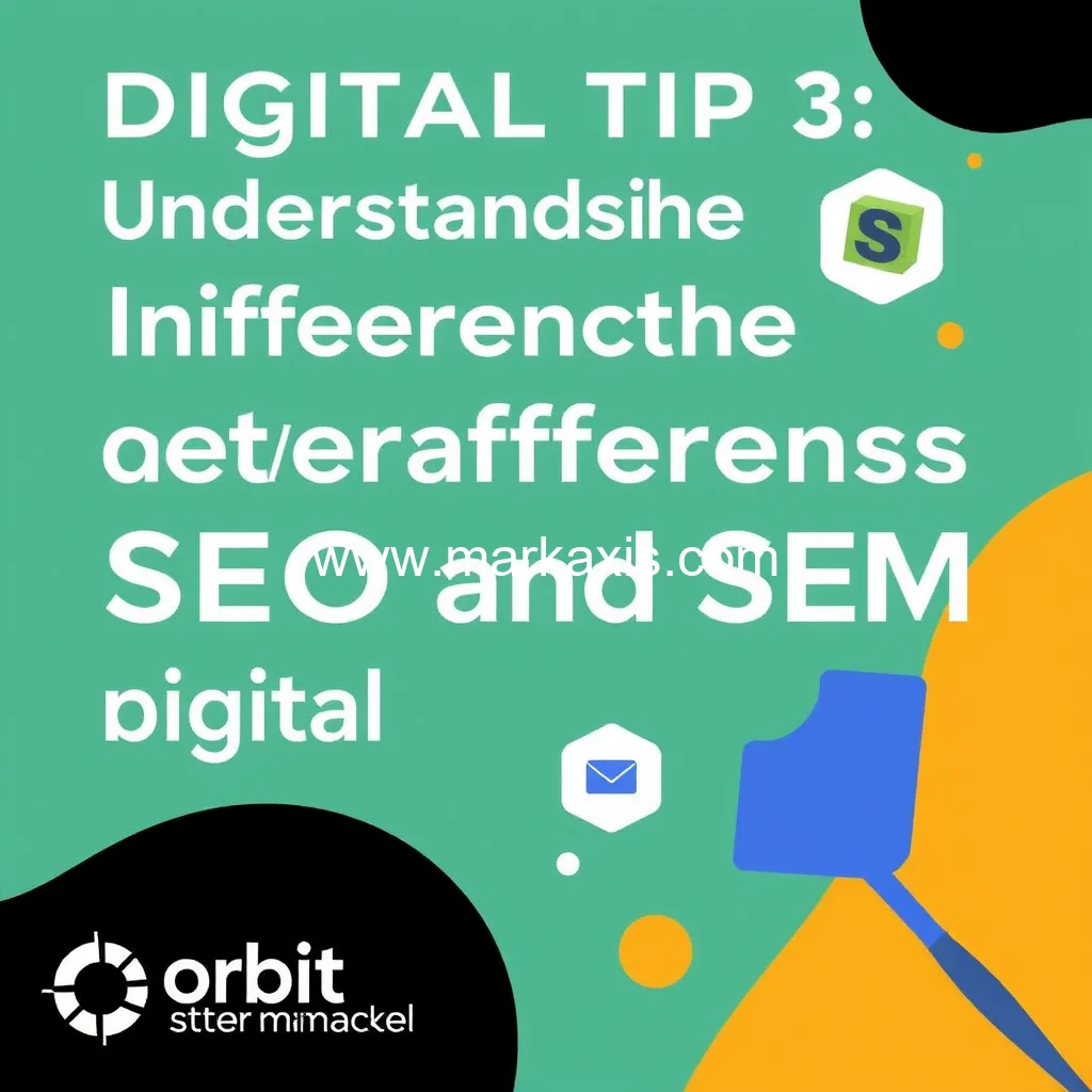 You are currently viewing Digital Tip  3 From Orbit Interactive : Understanding the Differences Between SEO and SEM in Digital Marketing