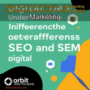 Artistic representation for Digital Tip 3 From Orbit Interactive : Understanding the Differences Between SEO and SEM in Digital Marketing