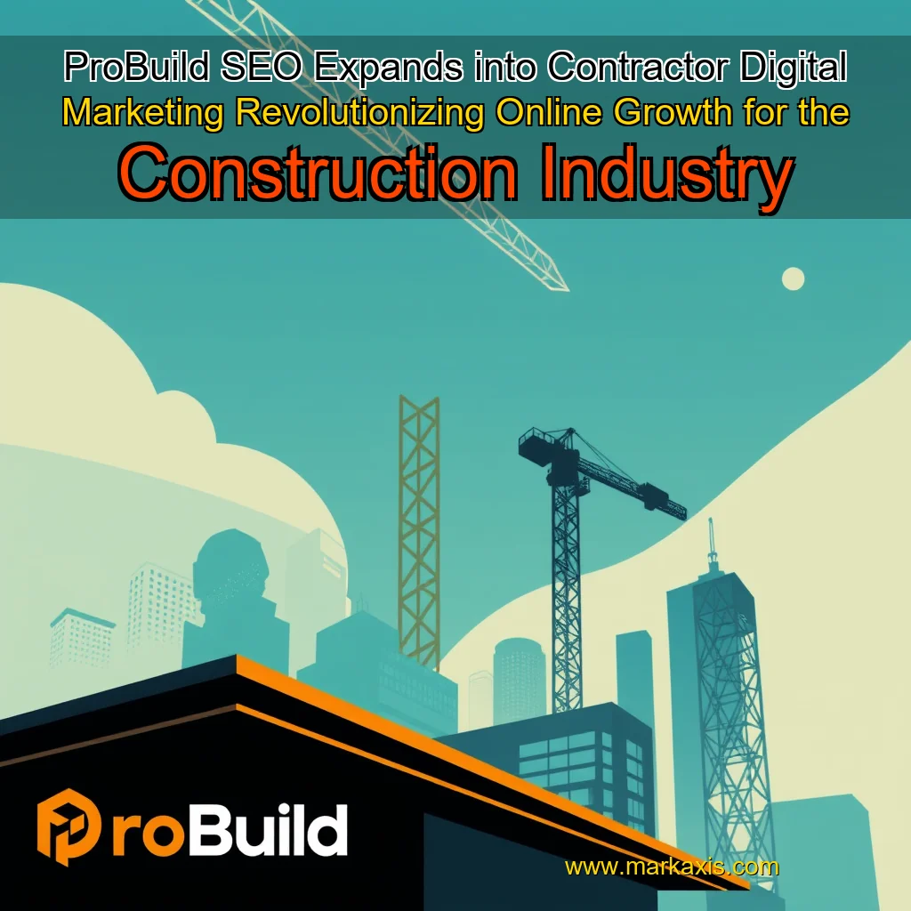 You are currently viewing ProBuild SEO Expands into Contractor Digital Marketing  Revolutionizing Online Growth for the Construction Industry