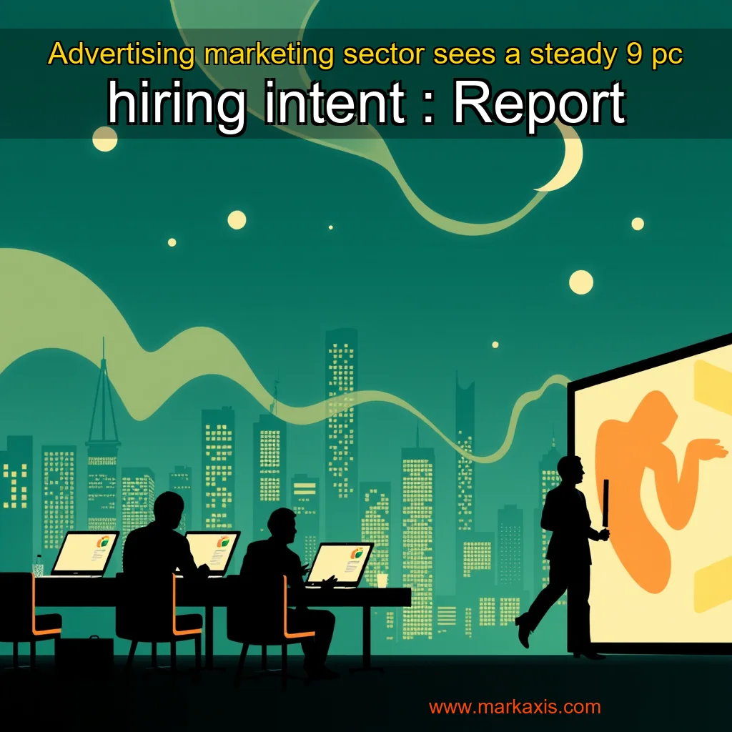 You are currently viewing Advertising  marketing sector sees a steady 9 pc hiring intent : Report