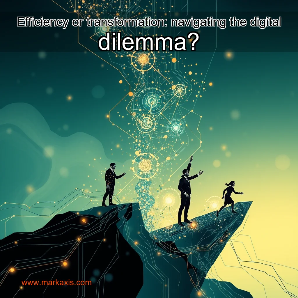 You are currently viewing Efficiency or transformation: navigating the digital dilemma?