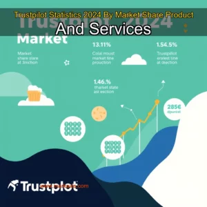 Artistic representation for Trustpilot Statistics 2024 By Market Share Product And Services