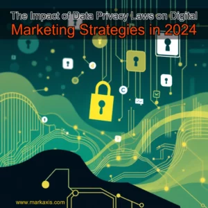 Artistic representation for The Impact of Data Privacy Laws on Digital Marketing Strategies in 2024