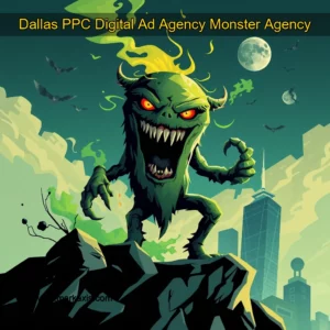 Artistic representation for Dallas PPC Digital Ad Agency Monster Agency