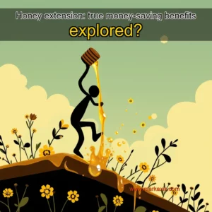 Artistic representation for Honey extension: true money-saving benefits explored?