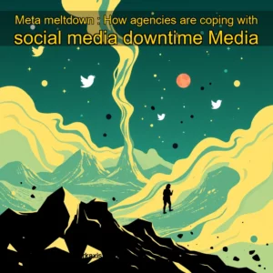 Artistic representation for Meta meltdown : How agencies are coping with social media downtime Media