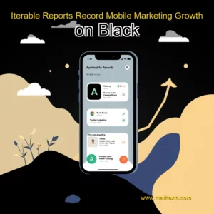 Artistic representation for Iterable Reports Record Mobile Marketing Growth on Black