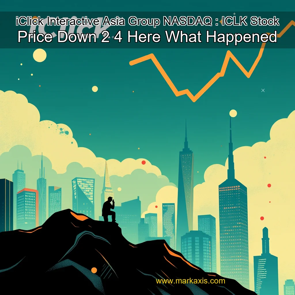 You are currently viewing iClick Interactive Asia Group  NASDAQ : ICLK  Stock Price Down 2  4   Here What Happened