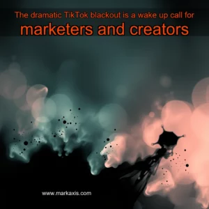 Read more about the article The dramatic TikTok blackout is a wake  up call for marketers and creators