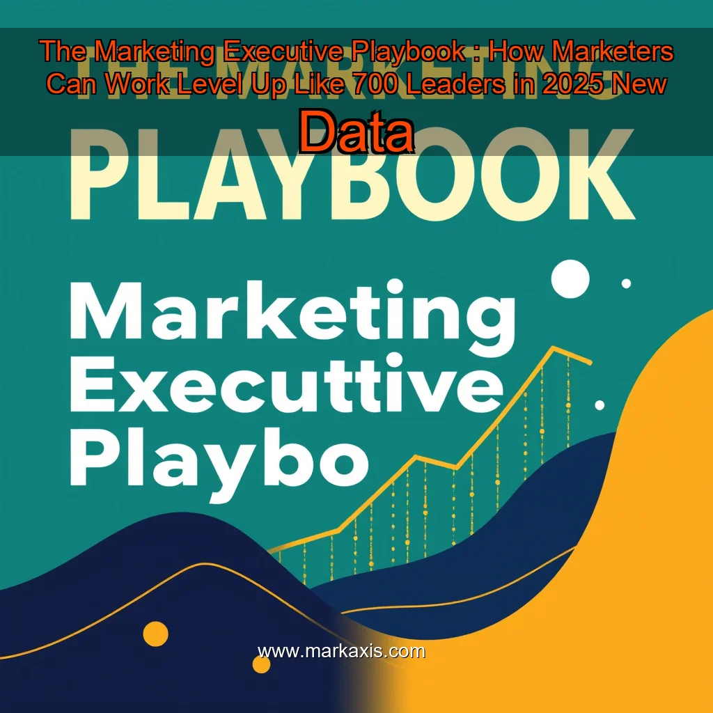 You are currently viewing The Marketing Executive Playbook : How Marketers Can Work  Level  Up Like 700 Leaders in 2025  New Data