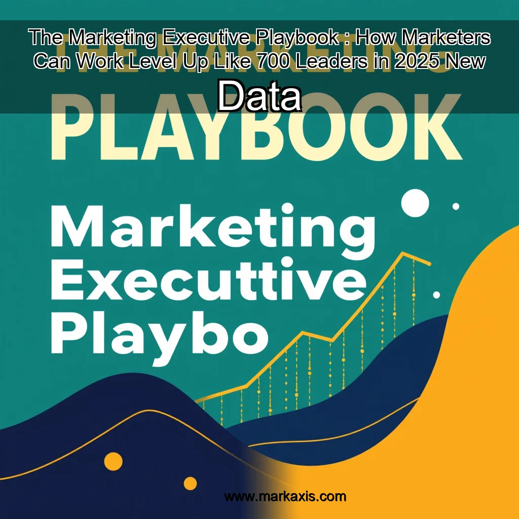 You are currently viewing The Marketing Executive Playbook : How Marketers Can Work  Level  Up Like 700 Leaders in 2025  New Data