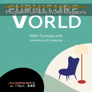 Read more about the article AHFA Announces Marketing  PR Conference Program  Furniture World Magazine