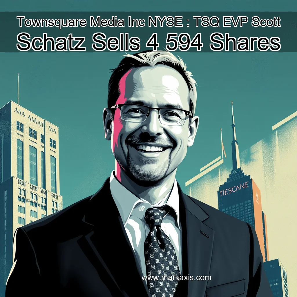 You are currently viewing Townsquare Media  Inc   NYSE : TSQ  EVP Scott Schatz Sells 4  594 Shares
