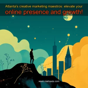 Artistic representation for Atlanta's creative marketing maestros: elevate your online presence and growth!