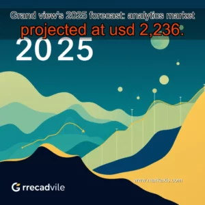 Artistic representation for Grand view's 2025 forecast: analytics market projected at usd 2,236.