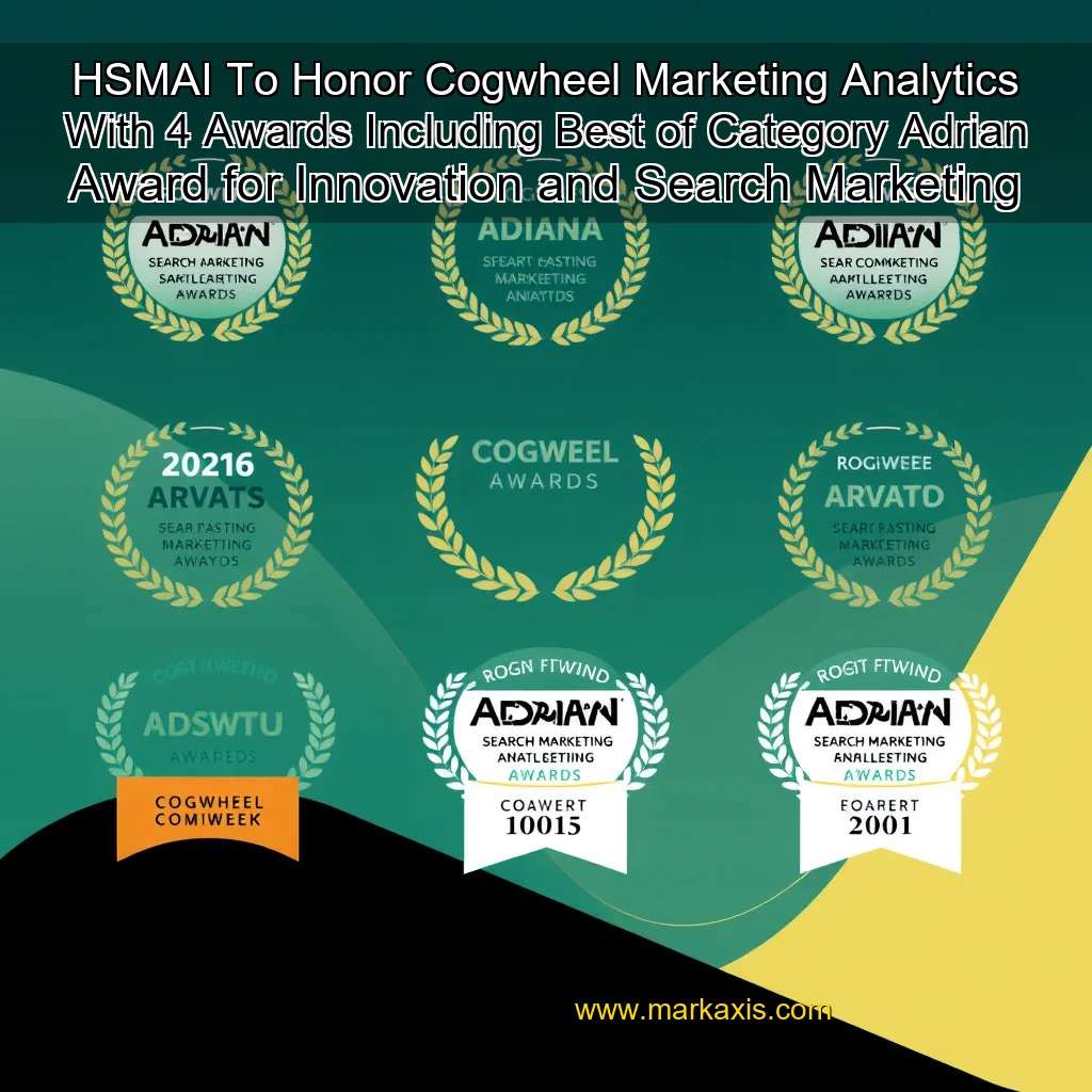 You are currently viewing HSMAI To Honor Cogwheel Marketing  Analytics With 4 Awards  Including Best of Category Adrian Award for Innovation and Search Marketing Strategy