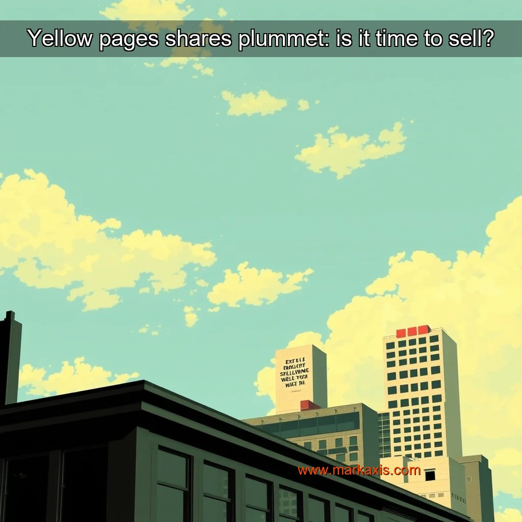 You are currently viewing Yellow pages shares plummet: is it time to sell?