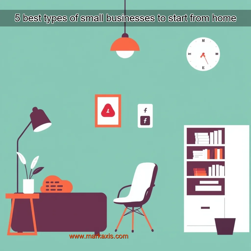 You are currently viewing 5 best types of small businesses to start from home