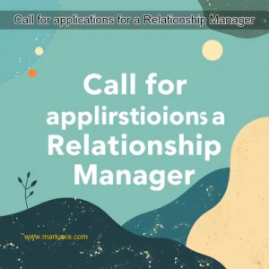 Artistic representation for Call for applications for a Relationship Manager