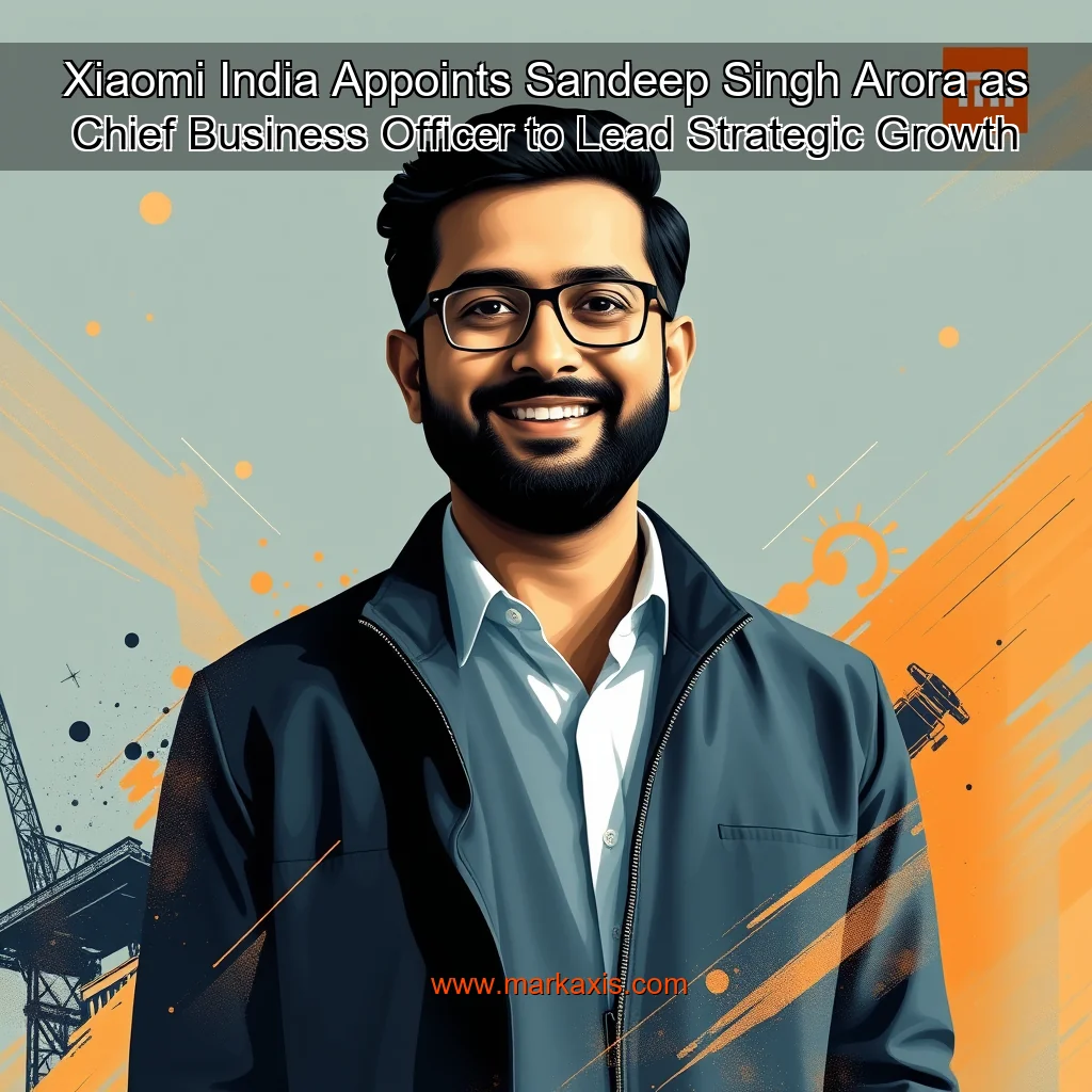 You are currently viewing Xiaomi India Appoints Sandeep Singh Arora as Chief Business Officer to Lead Strategic Growth