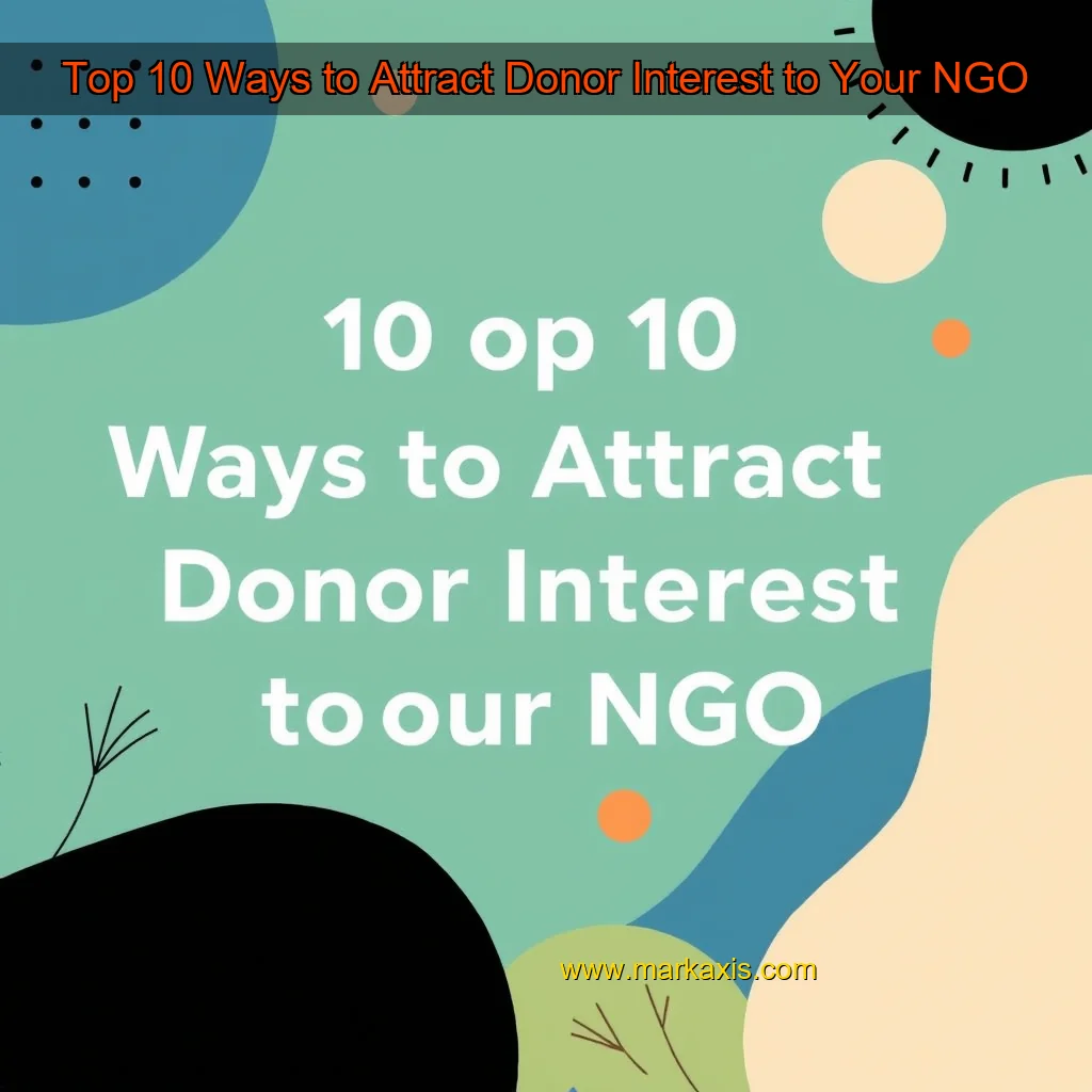 You are currently viewing Top 10 Ways to Attract Donor Interest to Your NGO