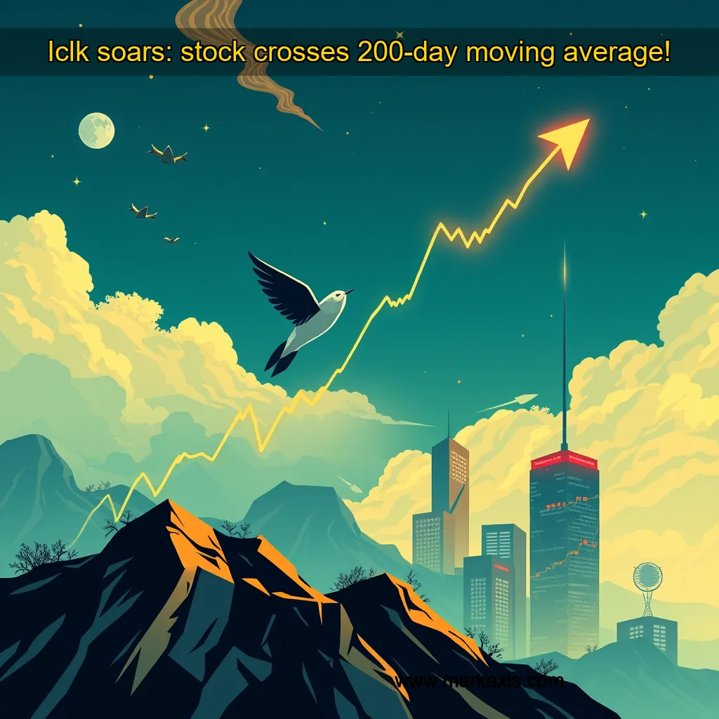 You are currently viewing Iclk soars: stock crosses 200-day moving average!
