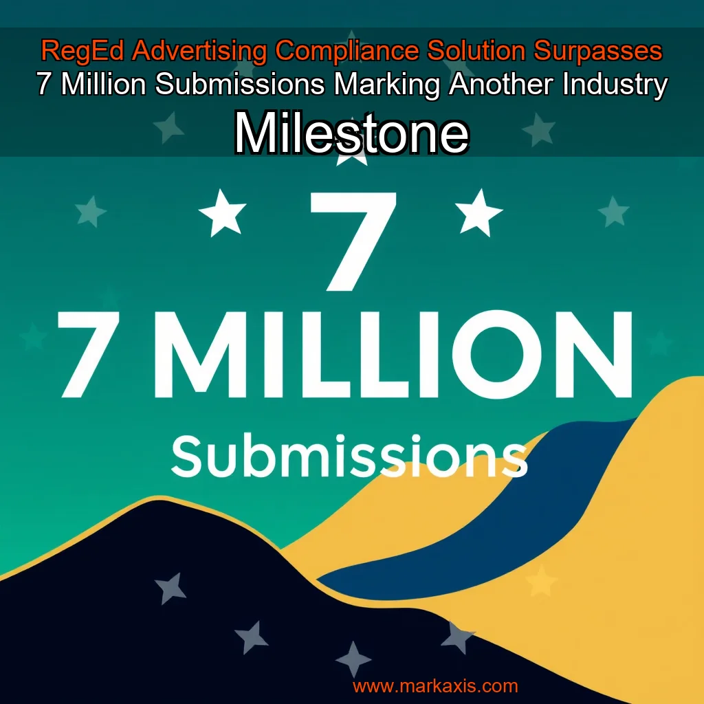 You are currently viewing RegEd Advertising Compliance Solution Surpasses 7 Million Submissions  Marking Another Industry Milestone