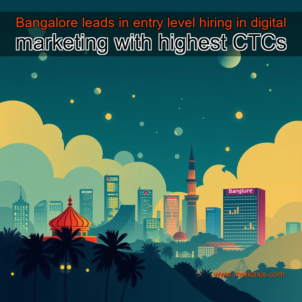 You are currently viewing Bangalore leads in entry  level hiring in digital marketing with highest CTCs