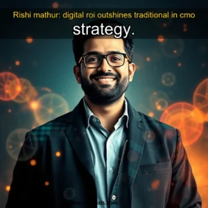 Artistic representation for Rishi mathur: digital roi outshines traditional in cmo strategy.