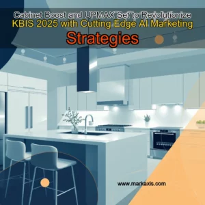 Artistic representation for Cabinet Boost and UPMAX Set to Revolutionize KBIS 2025 with Cutting Edge AI Marketing Strategies