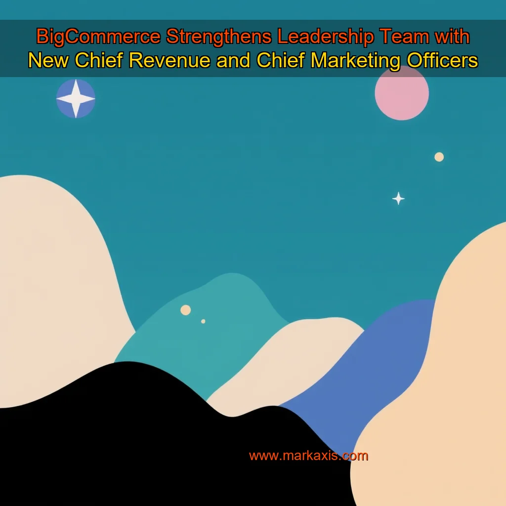 You are currently viewing BigCommerce Strengthens Leadership Team with New Chief Revenue and Chief Marketing Officers