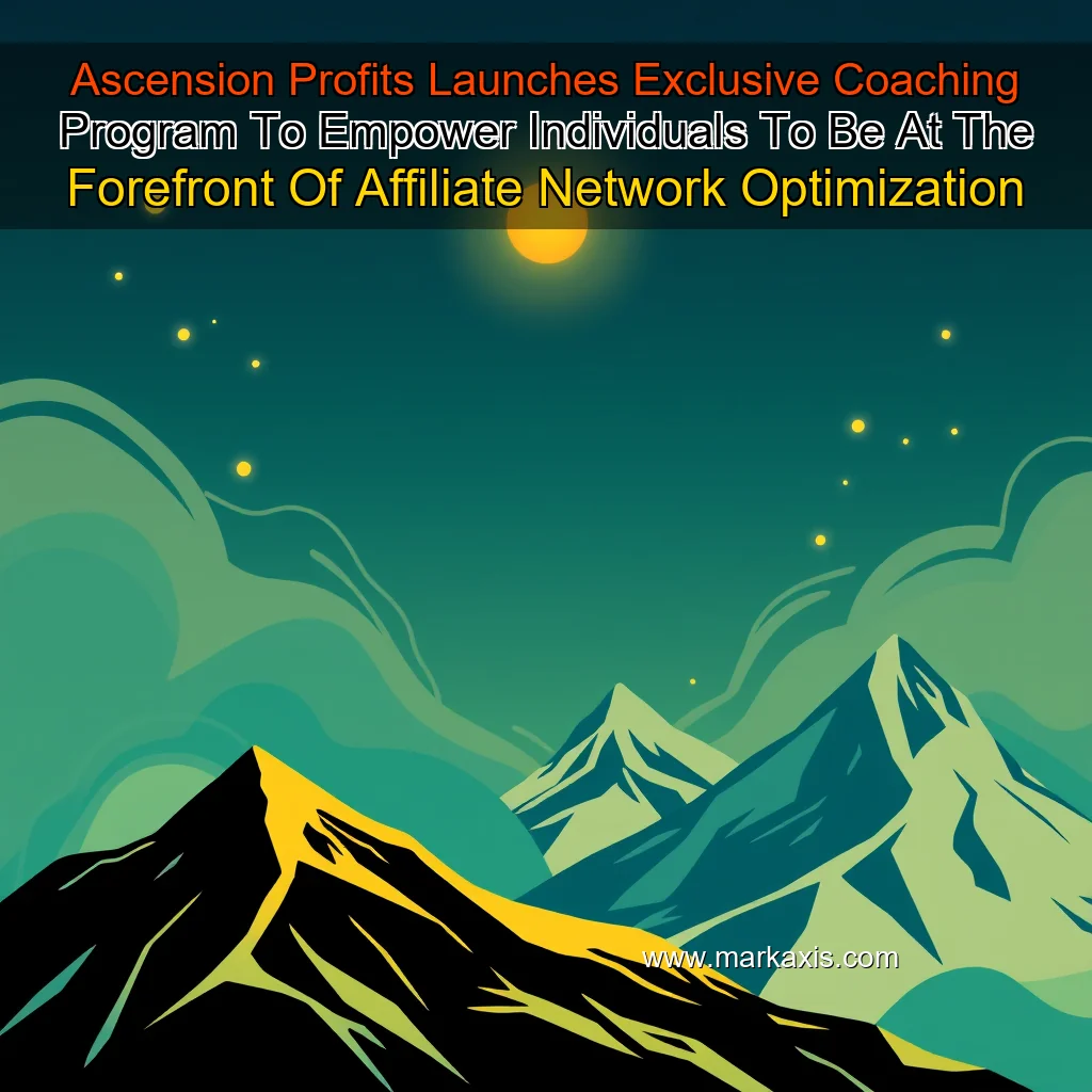 You are currently viewing Ascension Profits Launches Exclusive Coaching Program To Empower Individuals To Be At The Forefront Of Affiliate Network Optimization