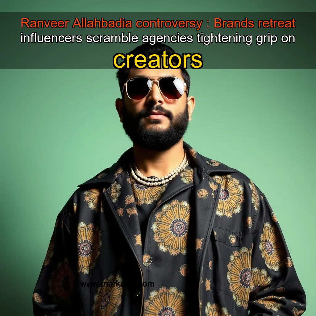 Read more about the article Ranveer Allahbadia controversy : Brands retreat  influencers scramble  agencies tightening grip on creators