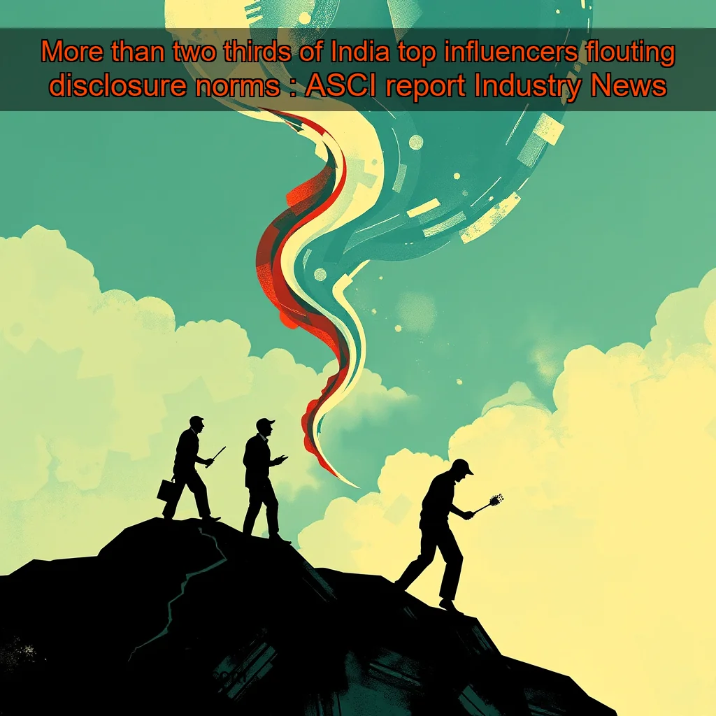 You are currently viewing More than two  thirds of India top influencers flouting disclosure norms : ASCI report  Industry News