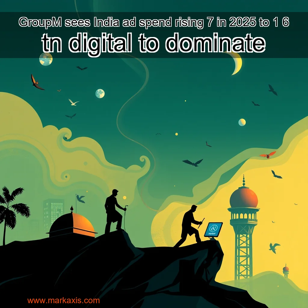 You are currently viewing GroupM sees India ad spend rising 7  in 2025 to 1  6 tn  digital to dominate