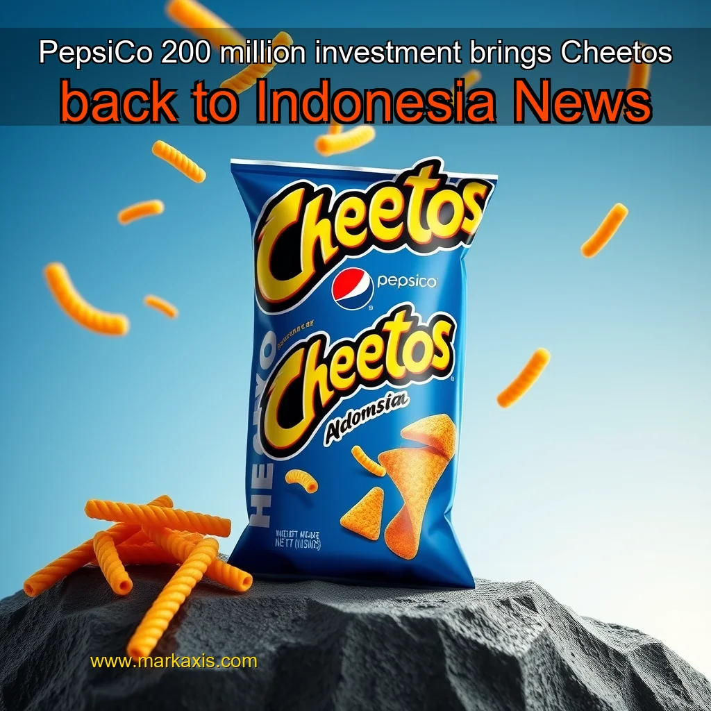 You are currently viewing PepsiCo 200 million investment brings Cheetos back to Indonesia  News