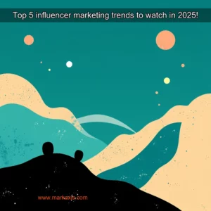 Artistic representation for Top 5 influencer marketing trends to watch in 2025!