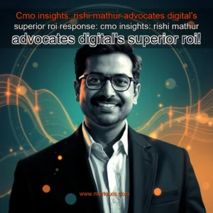Artistic representation for Cmo insights: rishi mathur advocates digital's superior roi response: cmo insights: rishi mathur advocates digital's superior roi!