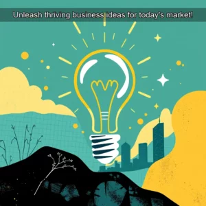 Artistic representation for Unleash thriving business ideas for today's market!