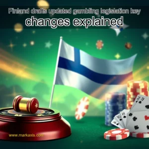 Artistic representation for Finland drafts updated gambling legislation key changes explained