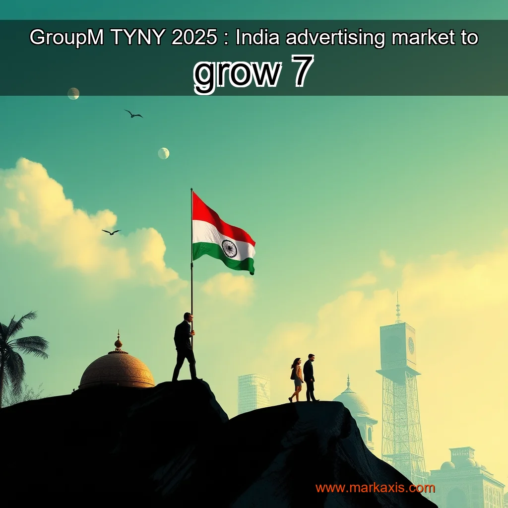 You are currently viewing GroupM TYNY 2025 : India advertising market to grow 7