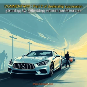 Artistic representation for COMMENTARY : Part 2 of dealership succession planning by optimizing current performance