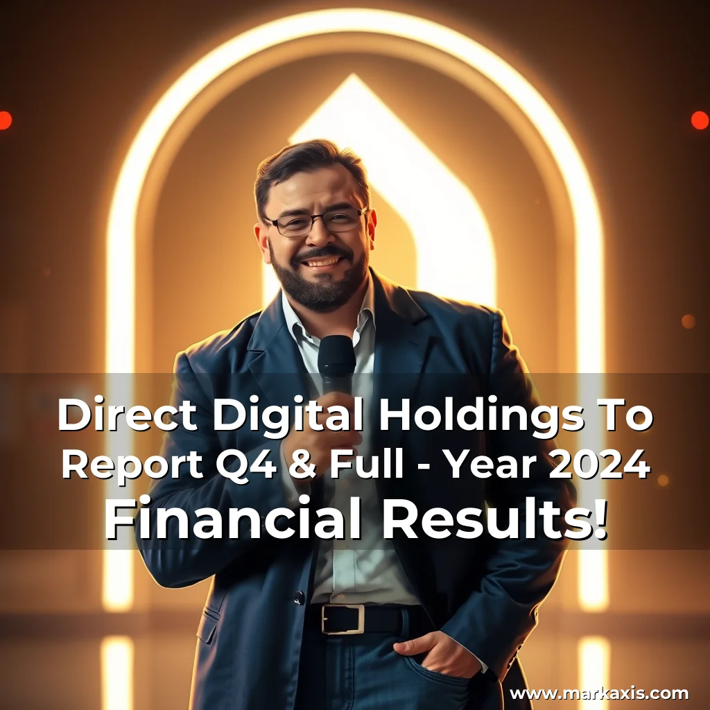 Artistic representation for Direct Digital Holdings To Report Q4 & Full - Year 2024 Financial Results!
