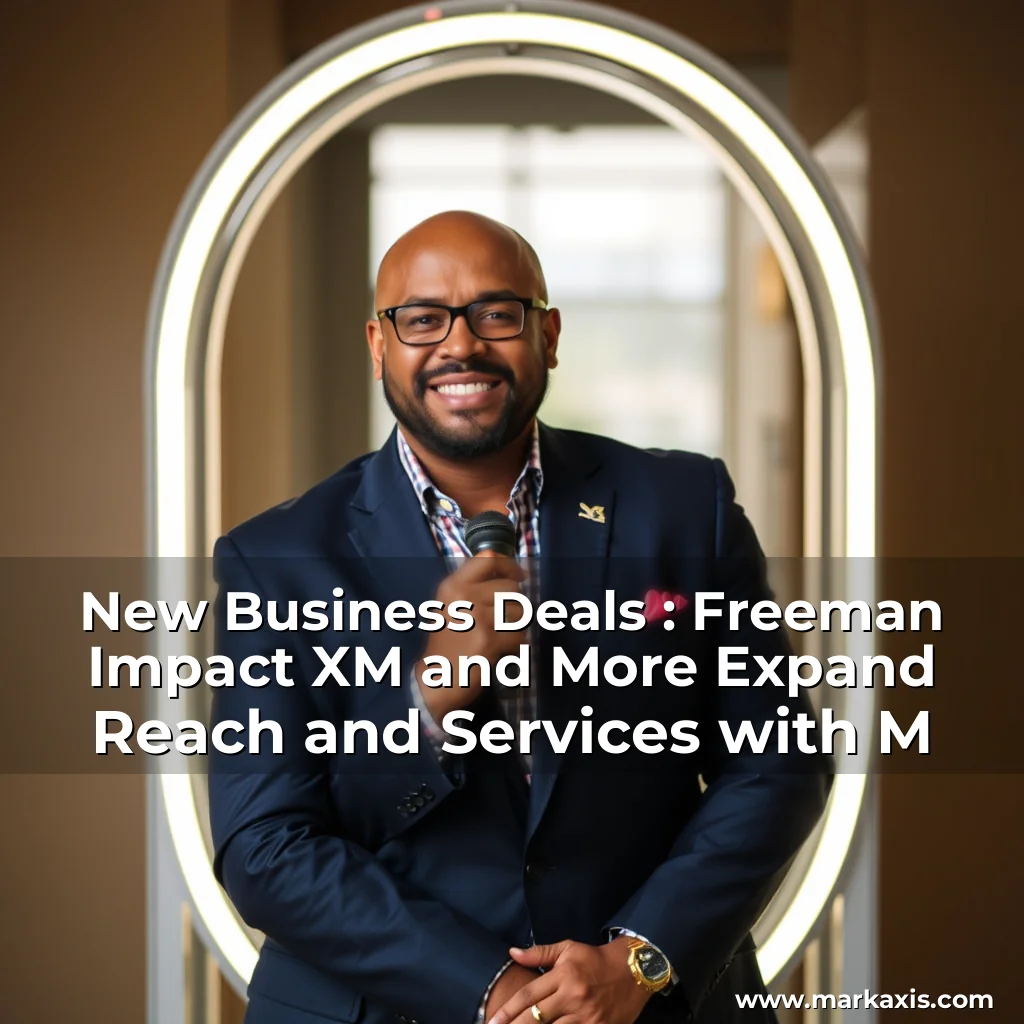 Artistic representation for New Business Deals : Freeman Impact XM and More Expand Reach and Services with M