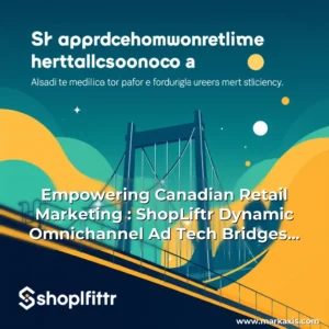 Artistic representation for Empowering Canadian Retail Marketing : ShopLiftr Dynamic Omnichannel Ad Tech Bridges the Digital Physical Divide with Agility and Efficiency